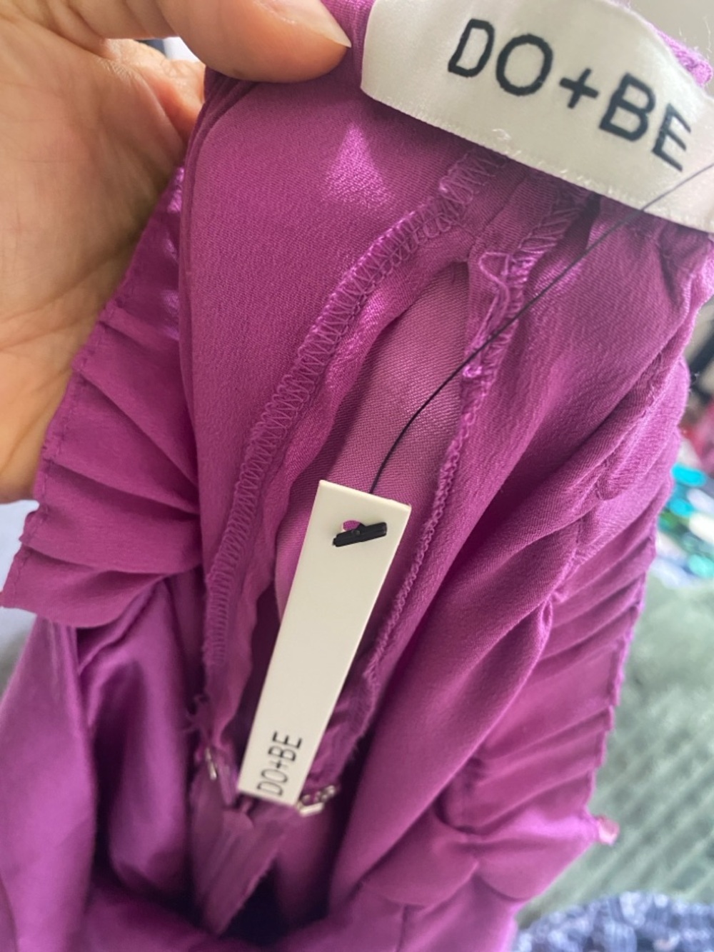 DO+BE Magenta Satin-Look Romper NWTs - Picture 12 of 13